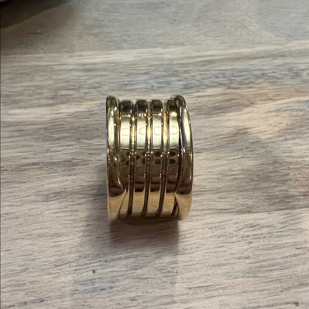 Bvlgari 18k Yellow Gold Ring B.zero1 Women’s - Picture 4 of 6